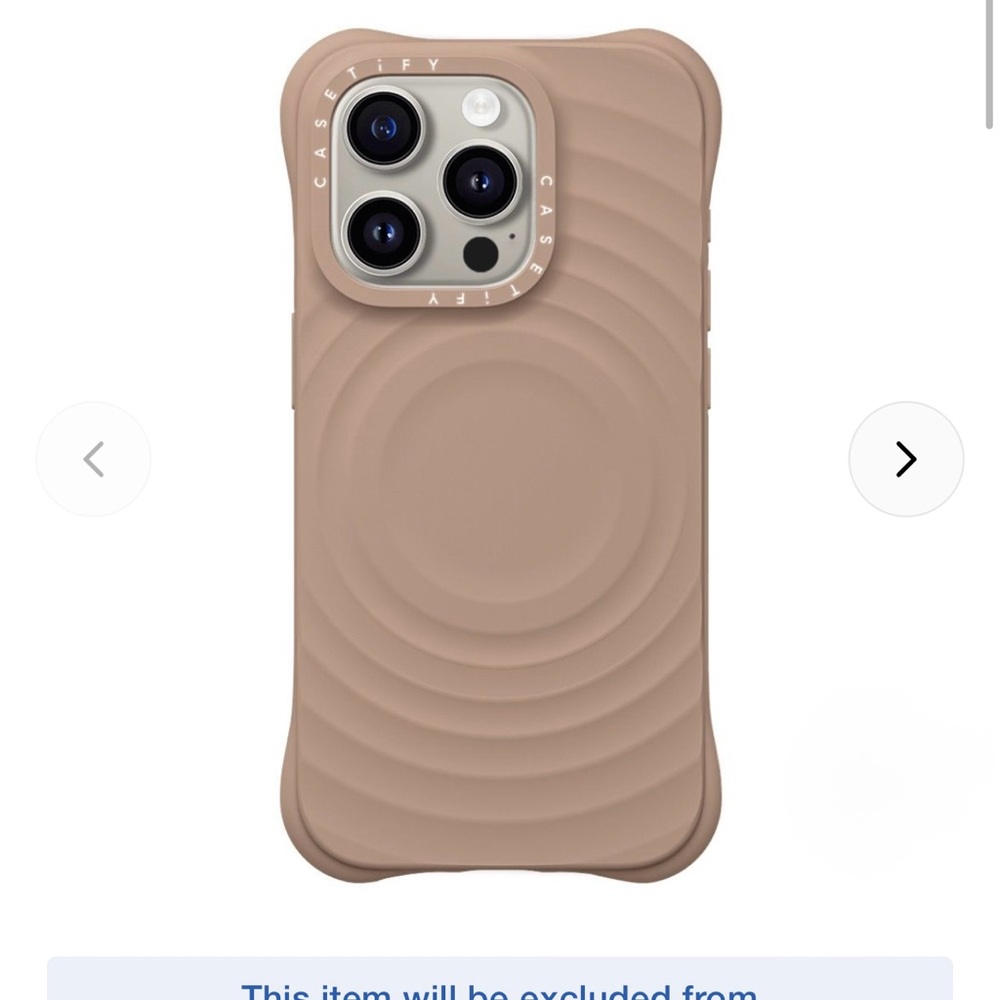 Caseitfy Ripple case. Color: Latte
